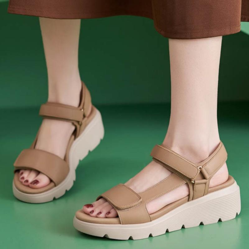 Fashion Women's Summer Sandals 2025 New Pump Outdoor Fashion Comfortable Soft Elegant Strappy Beach Sandal Ladies Shoes