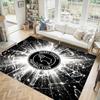 Derby County Football Design Crystal Velvet Carpet Cozy Non?Slip Printed Rug For Bedroom Living Room Entrance