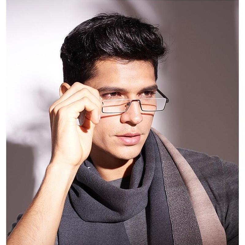 Reading Glasses Men Women Vintage Anti Blue Light Half Frame Prescription Spectacles Diopter +1.0 To +4.0