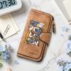 Stylish Printed Long Wallet Durable Casual Portable Multi Card Holder Purse