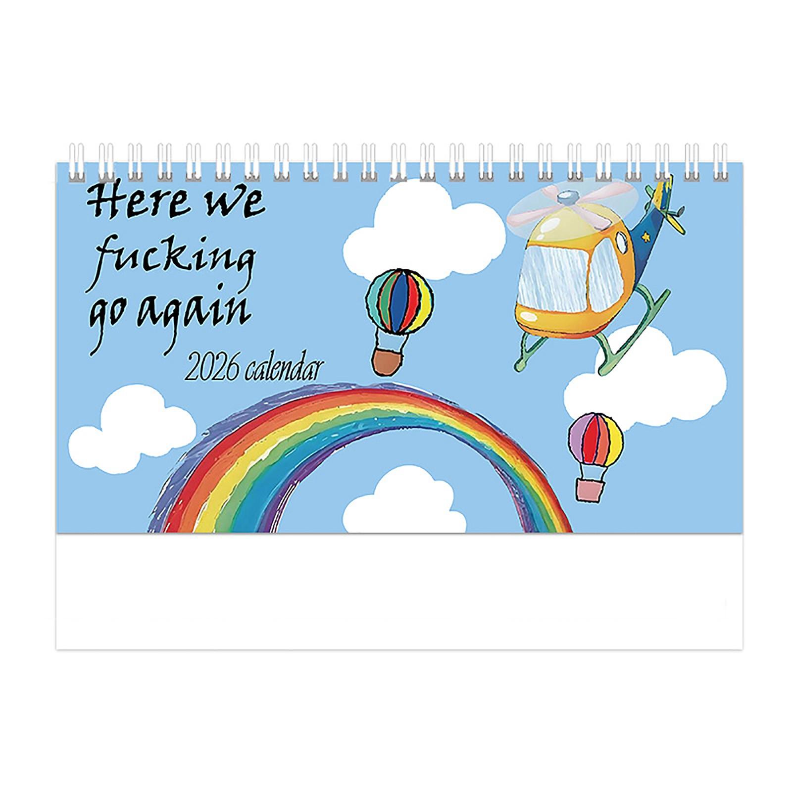 

Amusement Glider Style Desktop Calendar Decoration One Size