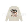 Unisex Heavyweight Cotton Long Sleeve Crewneck Sweatshirt Casual Wear Oversized Fit 300-350gsm