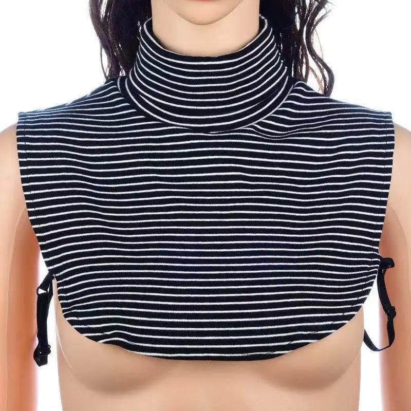 Fake Collar For Shirt Detachable Collars Solid Shirt Lapel Blouse Top Men Women Black White Girls Top Clothes QH132