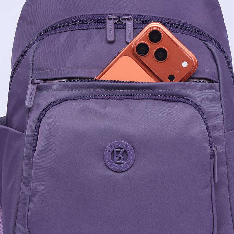 Women's Nylon Backpack with Multiple Pockets Lightweight Waterproof Daypack for Travel Daily