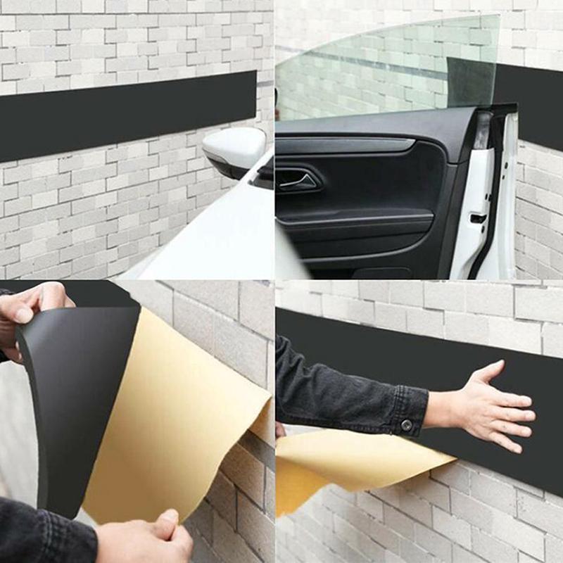 250x20cm 6MM Car Door Protector Garage Rubber Car Styling Wall Guard Bumper Safety Parking Lip Bumper Interior Mirrors 6