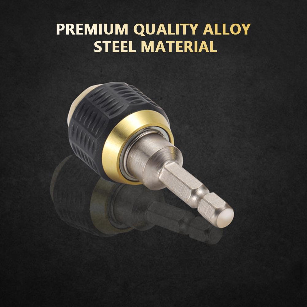 

Quick Change Bit Holder 1 4 Inch Hex Shank Drill Bit Extension Chuck Adapter Connector Built in Spring Quick to Install