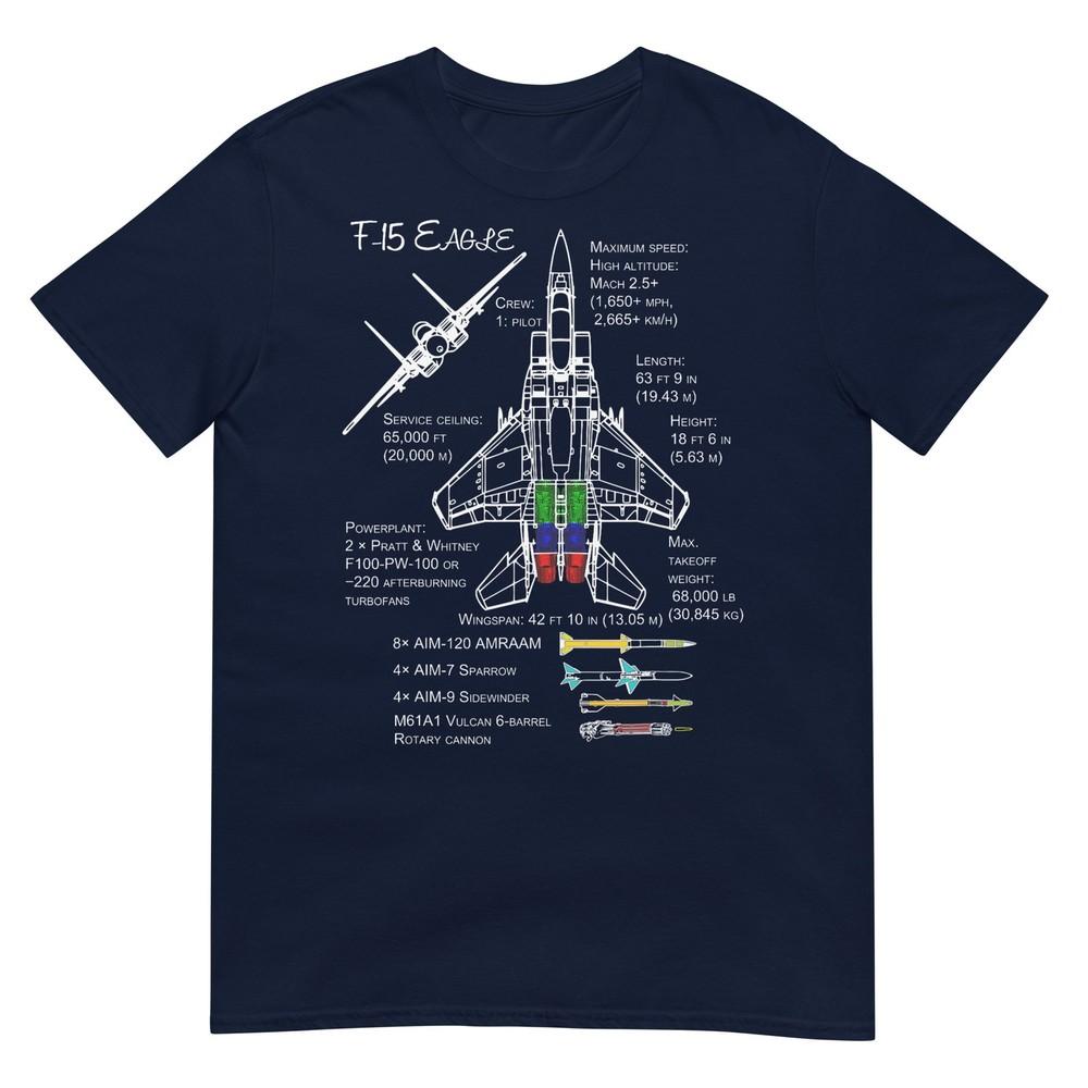 F15 Eagle Specs Tshirt Tshirt Shirt Military Fighter Jet Tshirt S