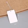 In-Stock Blank Cardboard Jewelry Tags with Elastic Rope for Clothing Accessories