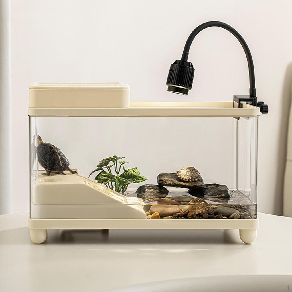 Aquarium Accessories for S, Transparent Multi-Function Drainage System Terrarium, Bearded