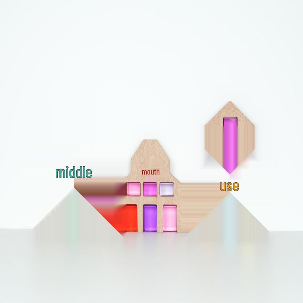 Transparent Rainbow 3D Building Blocks: Educational Acrylic Cubes for Children
