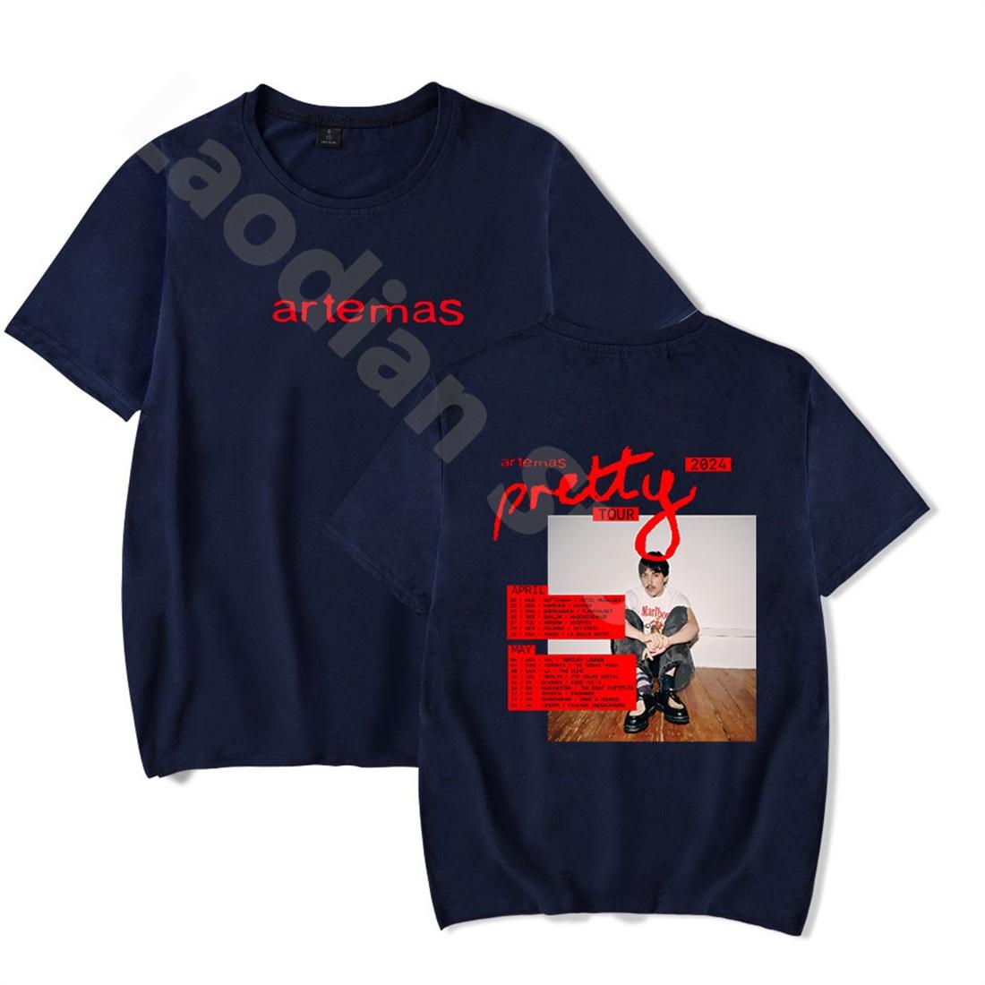 

Artemas Pretty Tour 2024 Tshirt Casual Fashion Short Sleeve Hip Hop Tshirt Unisex Women Crewneck Tee Shirt Streetwear Tops Tees S