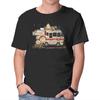 Unisex Crew Neck T-Shirt Lone Star And Barf Graphic Short Sleeve Casual Tee