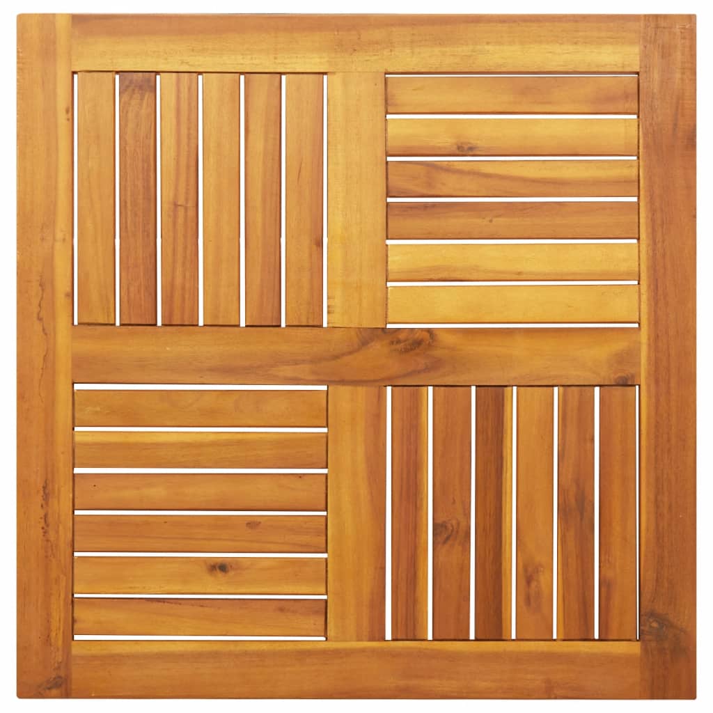 Table Top 70x70x2 cm Square Solid Acacia Wood