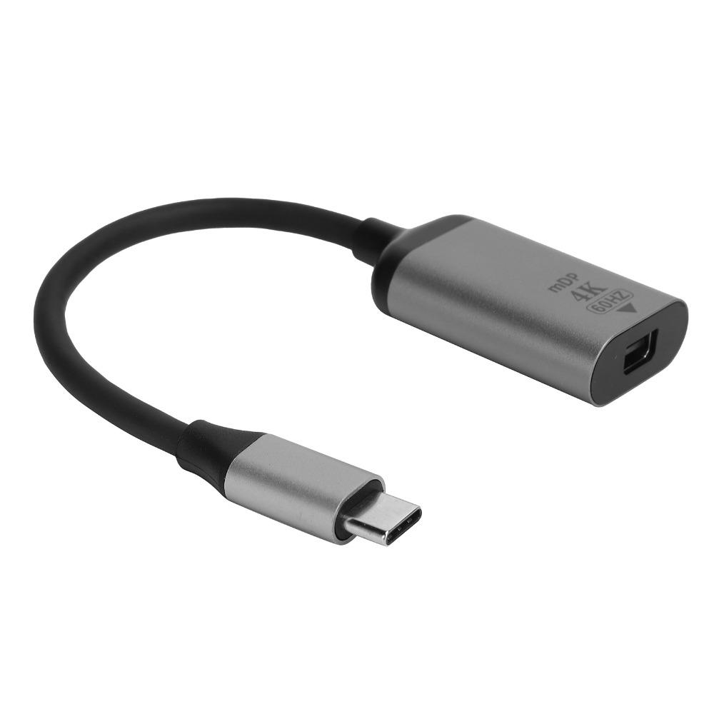 Plug and Play USB-C to Displayport Adapter 4K 60Hz USBC to Mini DP Adapter Computers