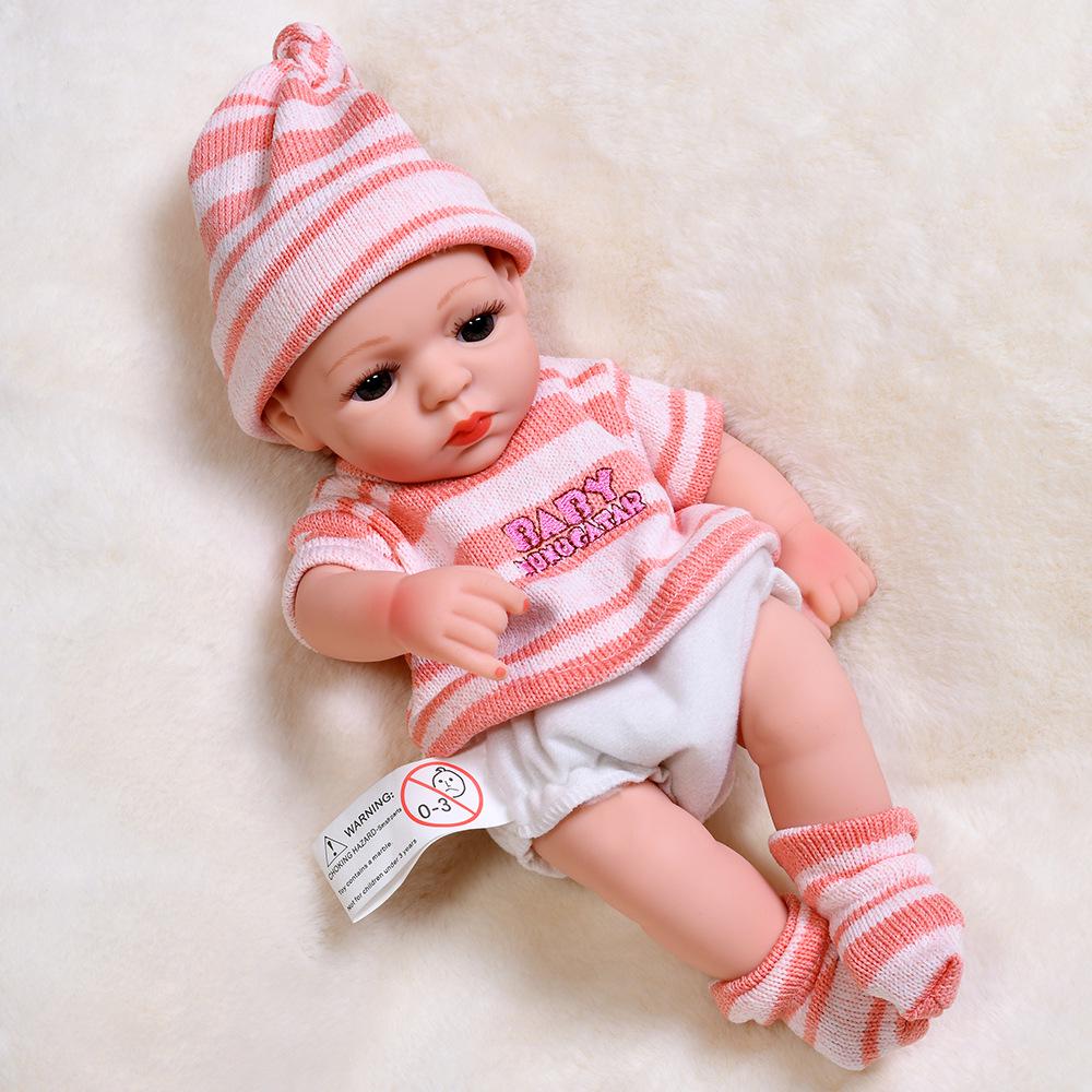 30cm Silicone Reborn Baby Doll - Soft Sleep Companion & Child Role-Playing Toy