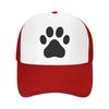 Custom Cool Dog Paw Pattern Baseball Cap Hip Hop Unisex Womens Adjustable Pet Lover Trucker Hat Summer Personalized Dad Hat