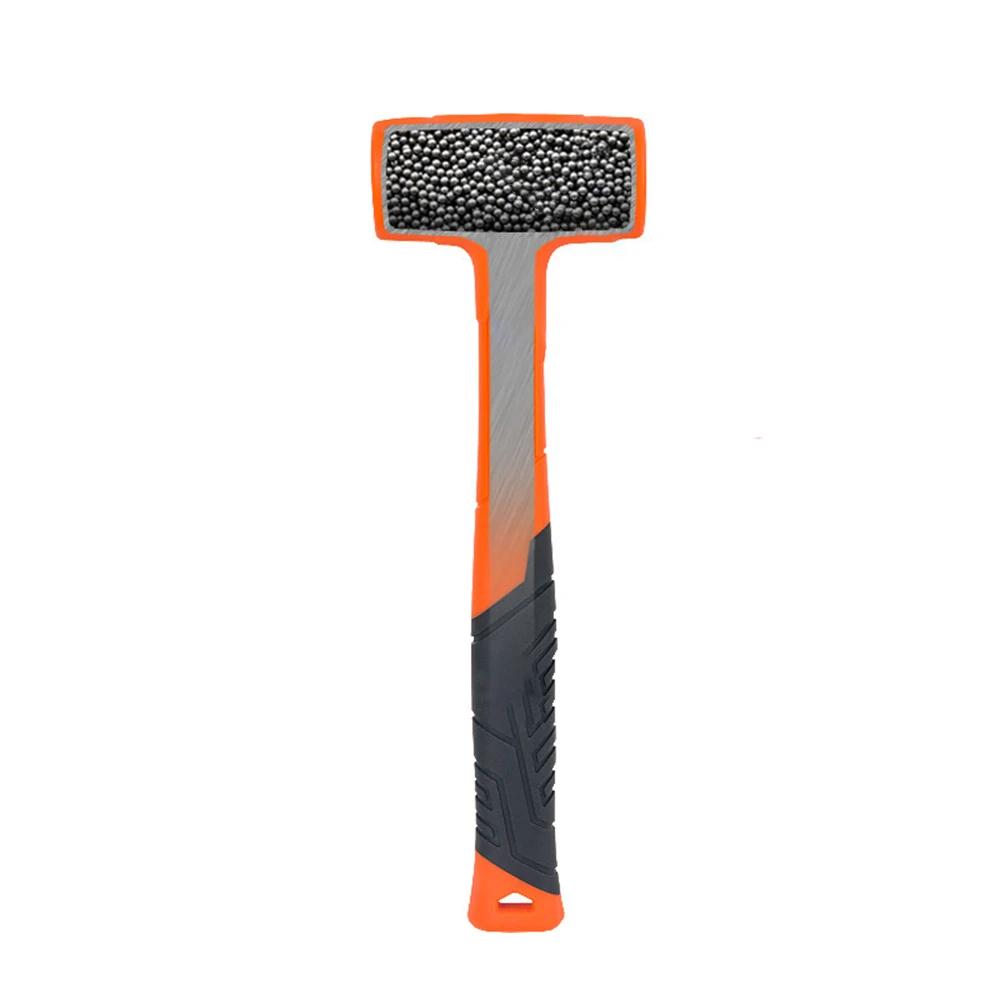 Comfortable Grip Hammer Dead Blow Hammer Used In Various Tasks Embedded Steel Shots Anti Slip Rubber Handle Tool