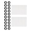 20 set Precisions Garage Door Rollers Easy Installation ABS Door Hinge Rollers Upgrades for Smooth & Quiet Performances