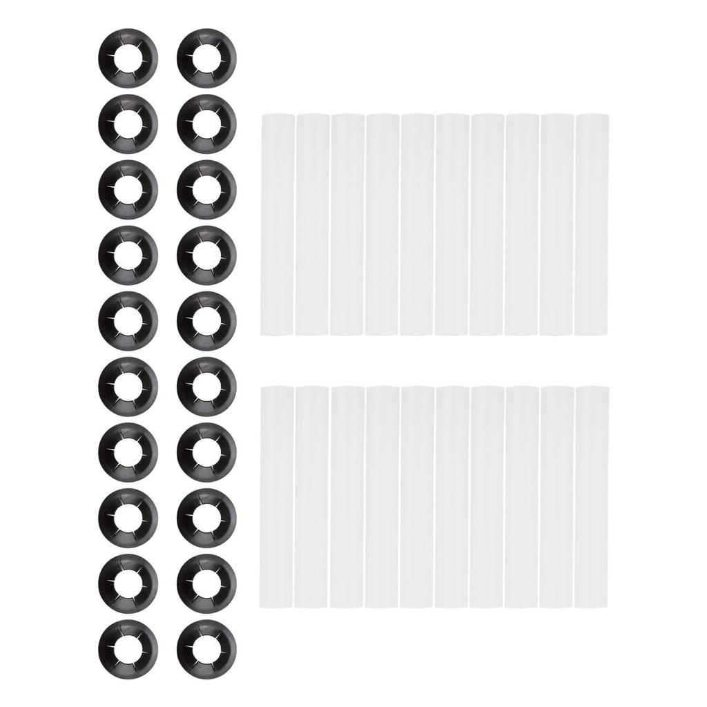 20 set Precisions Garage Door Rollers Easy Installation ABS Door Hinge Rollers Upgrades for Smooth & Quiet Performances