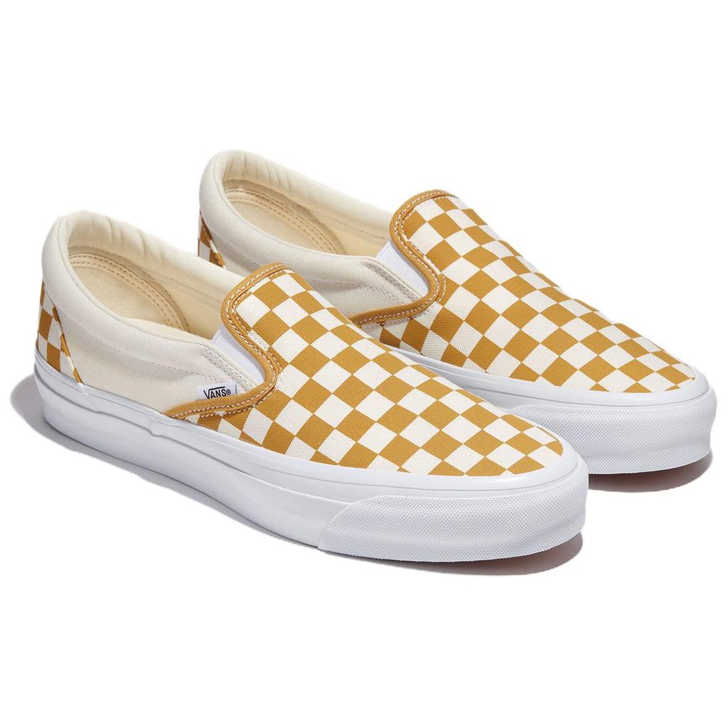 Vans Premium Slip-On 98 Checkerboard - Harvest Gold Unisex Sneakers VN000CSEBL2