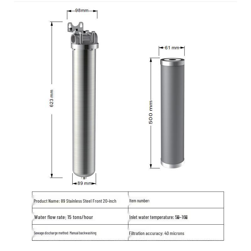 Inteligentní celodomácí čistič vody z nerezové oceli 304