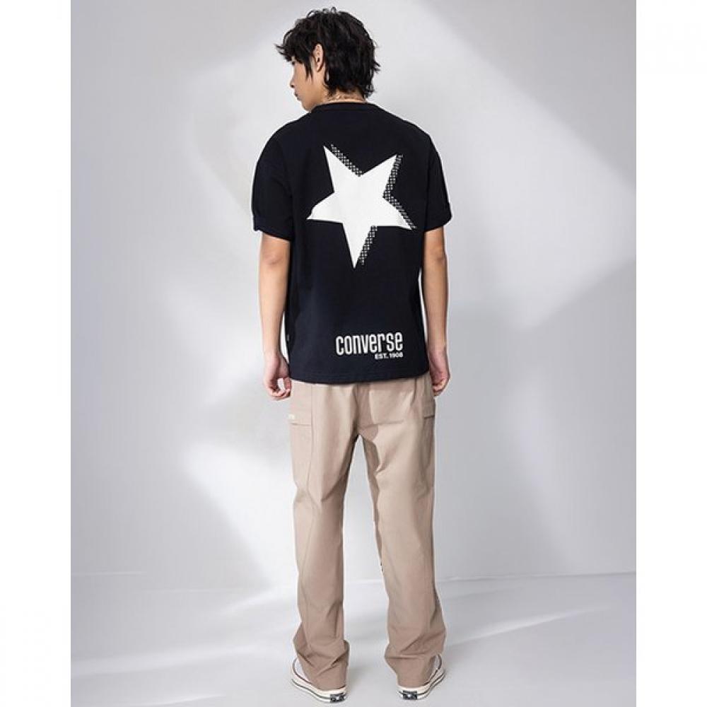 Converse Black ShorT Sleeve T shirT Sorona sTar Icon Mcj785 023 90