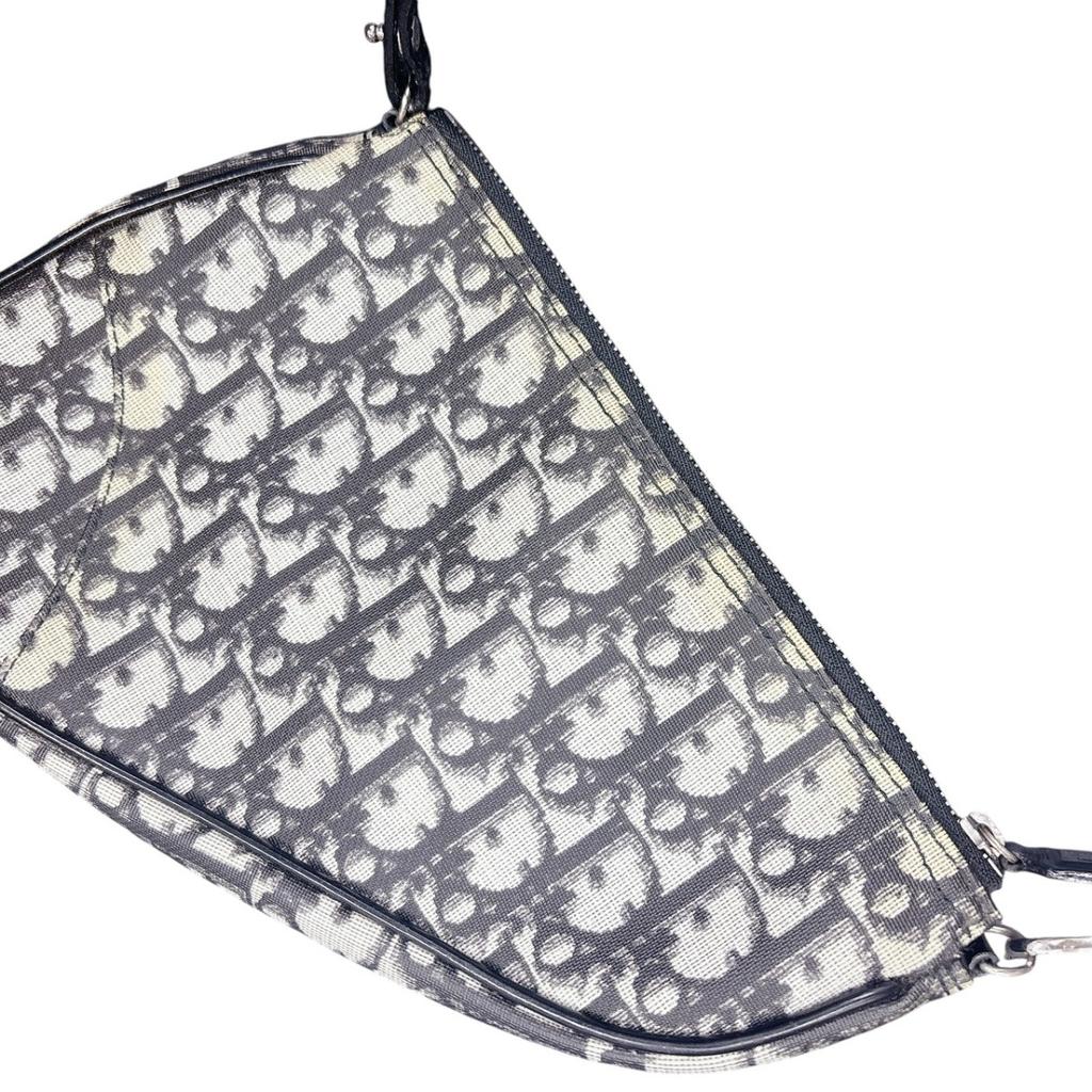 Dior Accessory pouch Saddle pouch Handbag PVC black Women Used