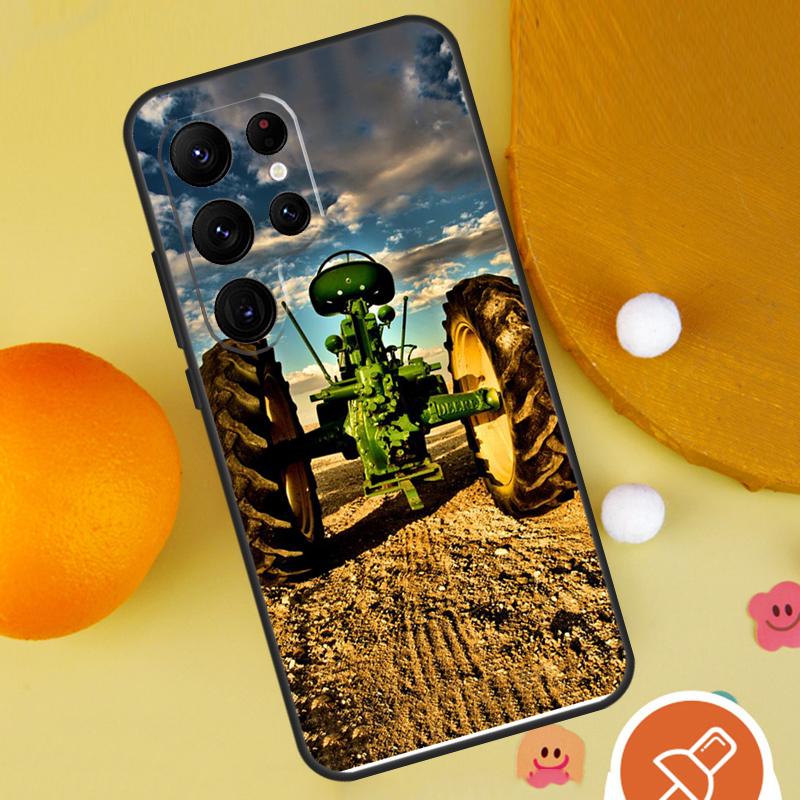 Farm Vehicle Tractor Phone Case For Samsung Galaxy S25 Ultra S24 S23 S22 S21 Ultra S9 S10 Plus S20 FE Funda Cover