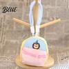 Durable Fabric Coin Purse Small Purse, Macaron Style Mini Backpack Pendant with Lanyard, Lightweight Decorative Embroidery Wallet Pouch Double