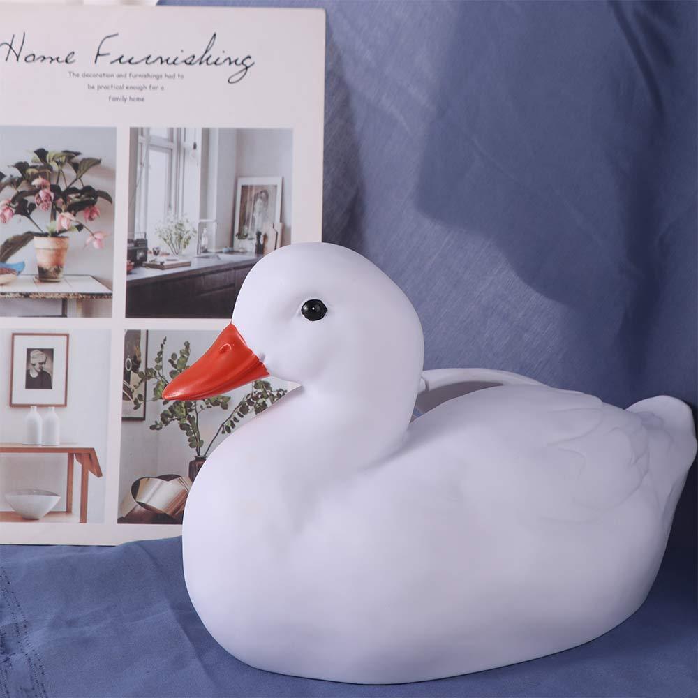 Animal Ornament Resin Duck Tissue Box Water-proof Duck Shaped Tissue Dispenser  Tabletop Decoration