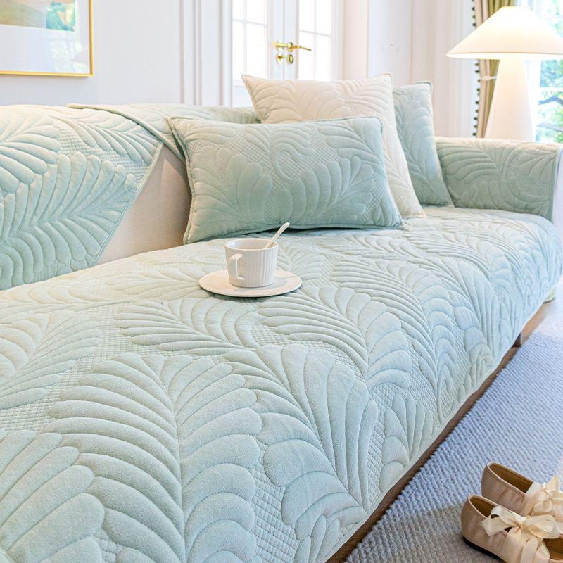 Vintage Living Room Milk Velvet Sofa Cushion Plush Sofa Cover Cover Autumn and Winter All-season Universal Sofa Towel Cover Cloth Seat Cushion