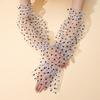 Summer lace sun-protective mesh armbands women's thin UV-resistant gloves long ball armbands