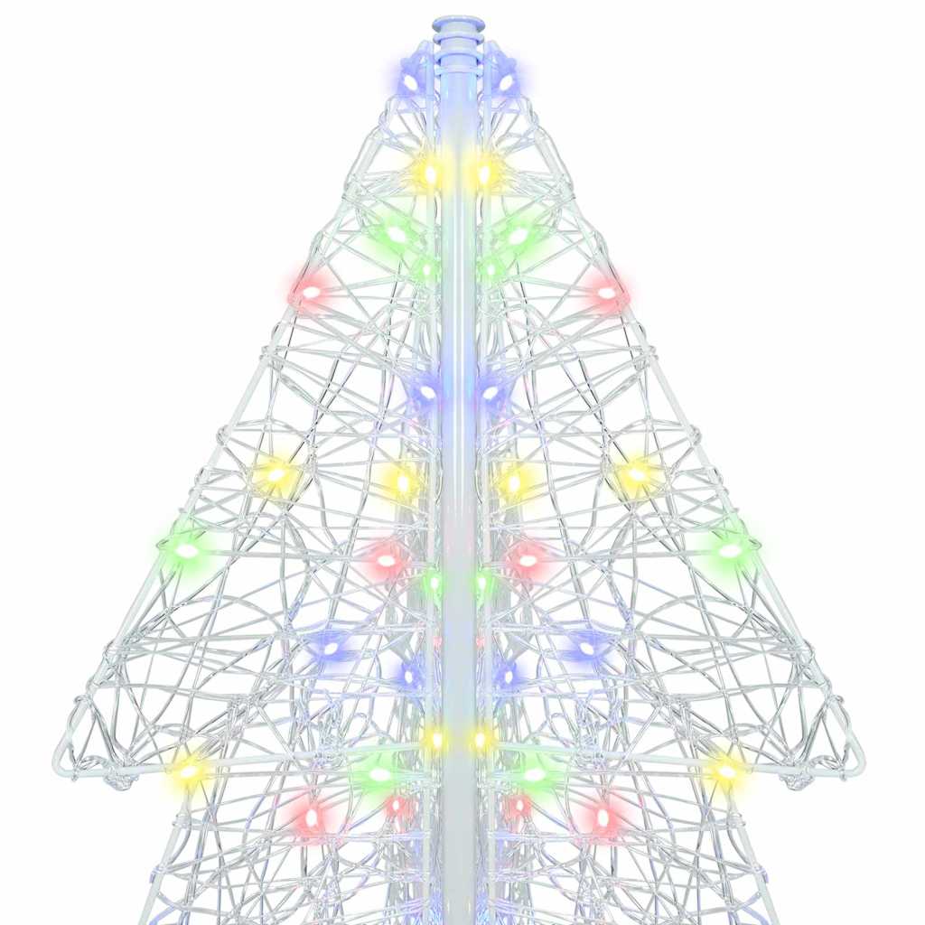 Christmas Tree with 240 Multicolor LEDs 180 cm Acrylic