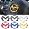 Adesivo Metálico para Centro de Volante de Carro Para Mazda Axela 323 CX5 CX3 CX6 RX7 MX5 CX9 CX7 CX9 Emblemas Decoração Interior