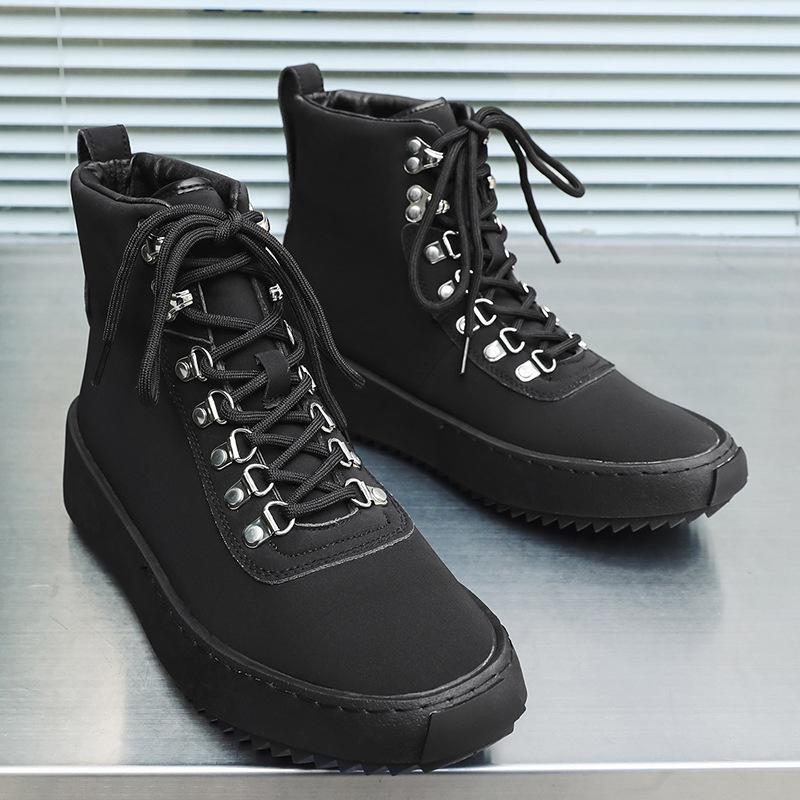 High-top shoes American boots Black casual sports lightweight trendy shoes Street new niche board shoes X