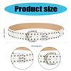 Studded Belt Leather Belt Metal Rivets Belt Pyramids Studs Belt Unisex Fashion Studded Accessory for Jeans Pants