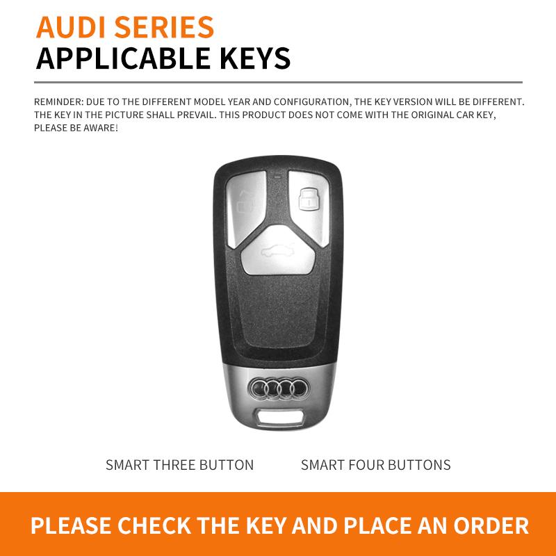 For Audi 8YFashion TPU Car Key Case Remote Control Key Full Cover Holder for Audi A4 B9 Q5 Q7 TT TTS 8S 2016 2017 Keychain Accessories