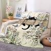 1pc Cat Garden Lightweight Flannel Blanket, Comfortable and Warm Blanket, for Office and Camping Sofa Bed155