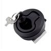 1 Piece Rv Toilet Door Lock Marine Deck Lock Floor Snap Lock With Key Round Lock