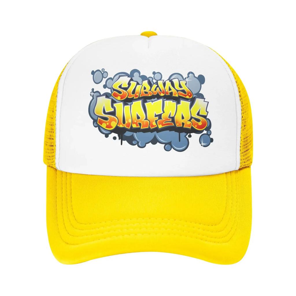 Subways Surfers Mesh Baseball Caps Unisex Vintage Sun Caps  Dad Hat Breathable Snapback Caps Sun Hats High Quality Trucker Hats