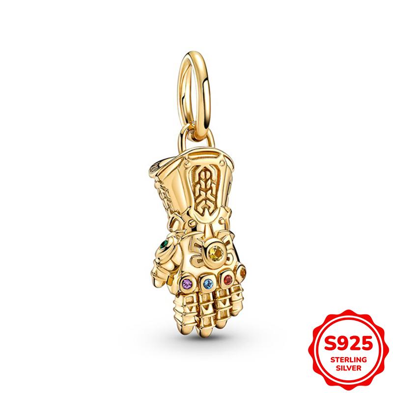 Marvel Spider-Man Und Captain Americas Schild Anhänger Charm Perle Passend für 3mm Armband Halskette Damen Anhänger Luxus DIY Schmuck Geschenk