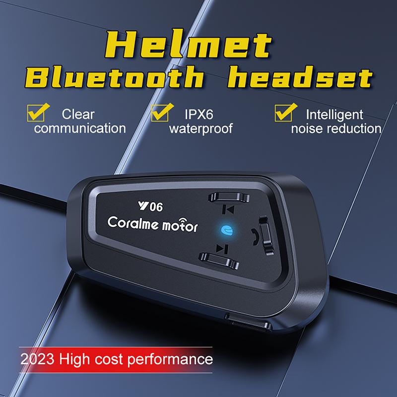 creative Motorcycle Hat Wireless IPX6 Noise Cancellation Intercom RGB Light Speaker for Double Use supplies for Atv Dirt Bike