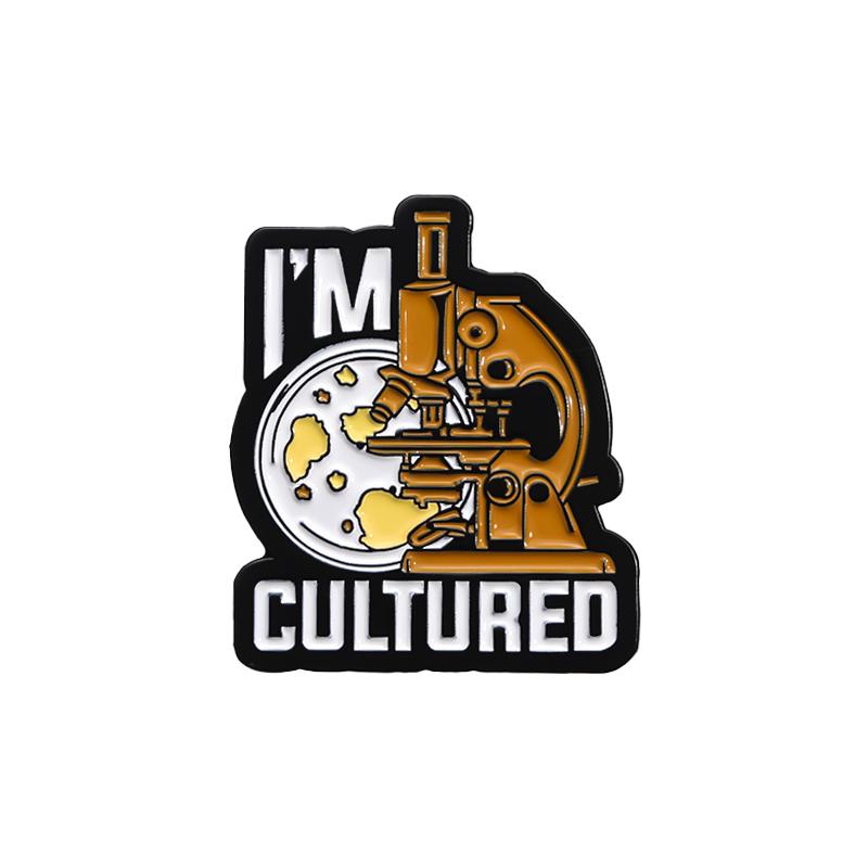 

Science Chemist SeriesEnamel Pins Custom Beaker Microscope Brooches Decorative Backpack Clothes Lapel Badge Jewelry Gifts Pins