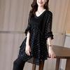 Comfortable Peplum Embroidered Casual Floral Chiffon Shirt Tops Women Loose Long Sleeve Solid Color T Shirt