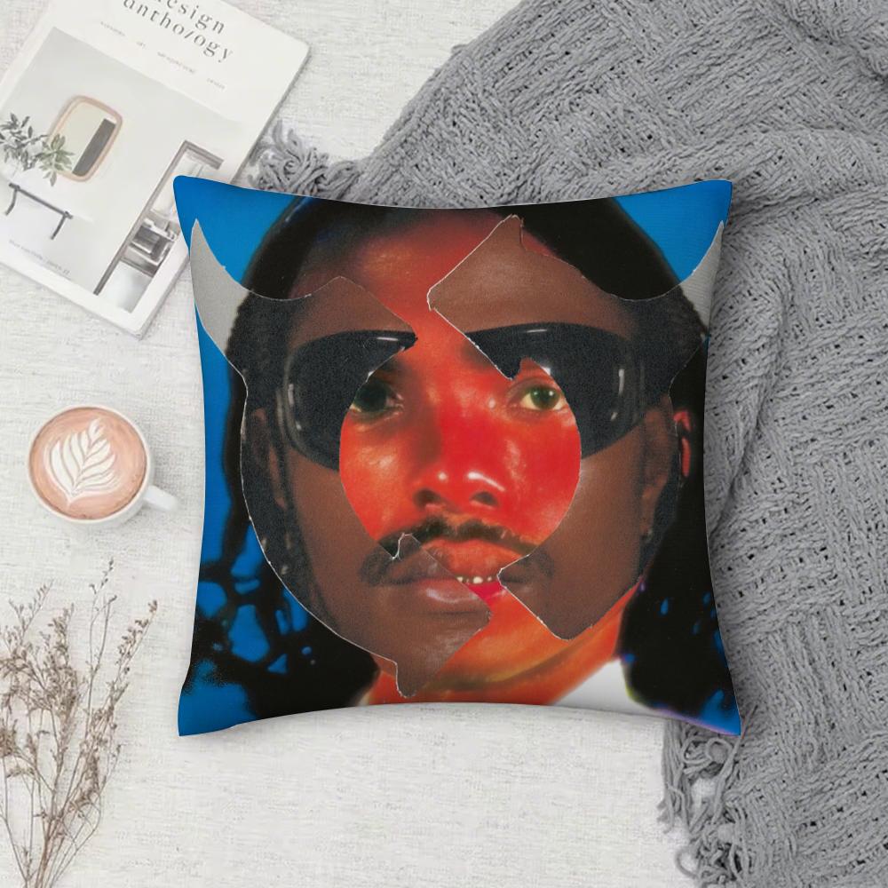 S-Steve L-Lacy Singer gemini rights Pillow Case Cover Square Sofa with for pattern comfortable cushionsuitable of room 12x12Inch