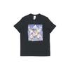 T Shirts Men's Black Crew Neck Moderate Straight Fit GE1058