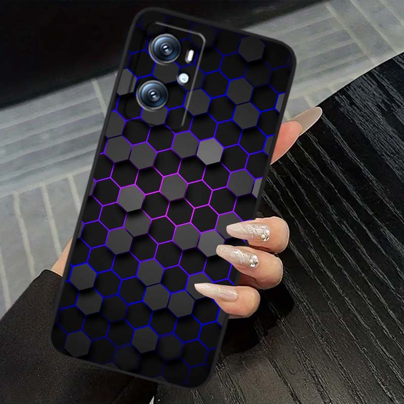 Technologie Kunst Illustration Für OPPO Reno 5 6 7 A96 A40 A58 Realme GT A74 A78 Neo2 A74 A78 Find X5 X3 X7 X8 Schwarze Handyhülle