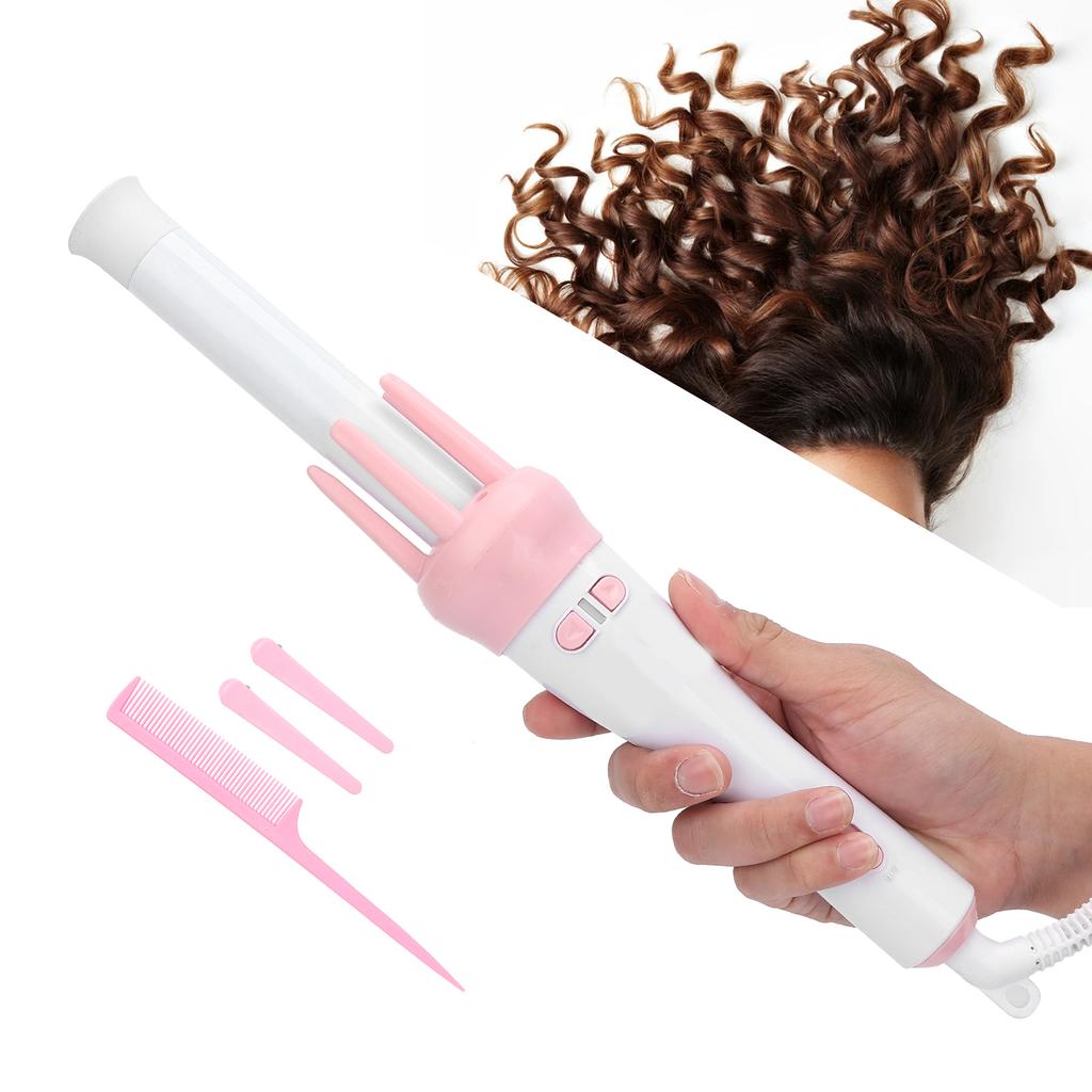 Professional Ceramic Curling Iron Automatic 360° Rotating Hair Curler Electric Curling Wand 110‑240V