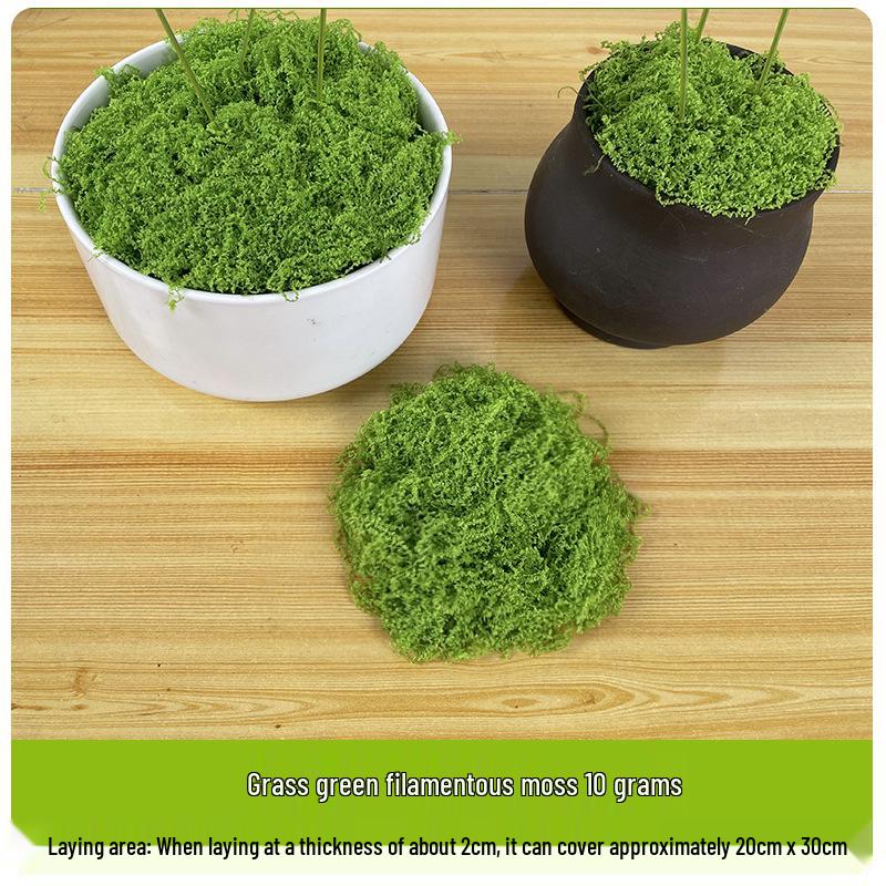 Artificial Moss Silk Grass Lawn for Landscaping and Decoration