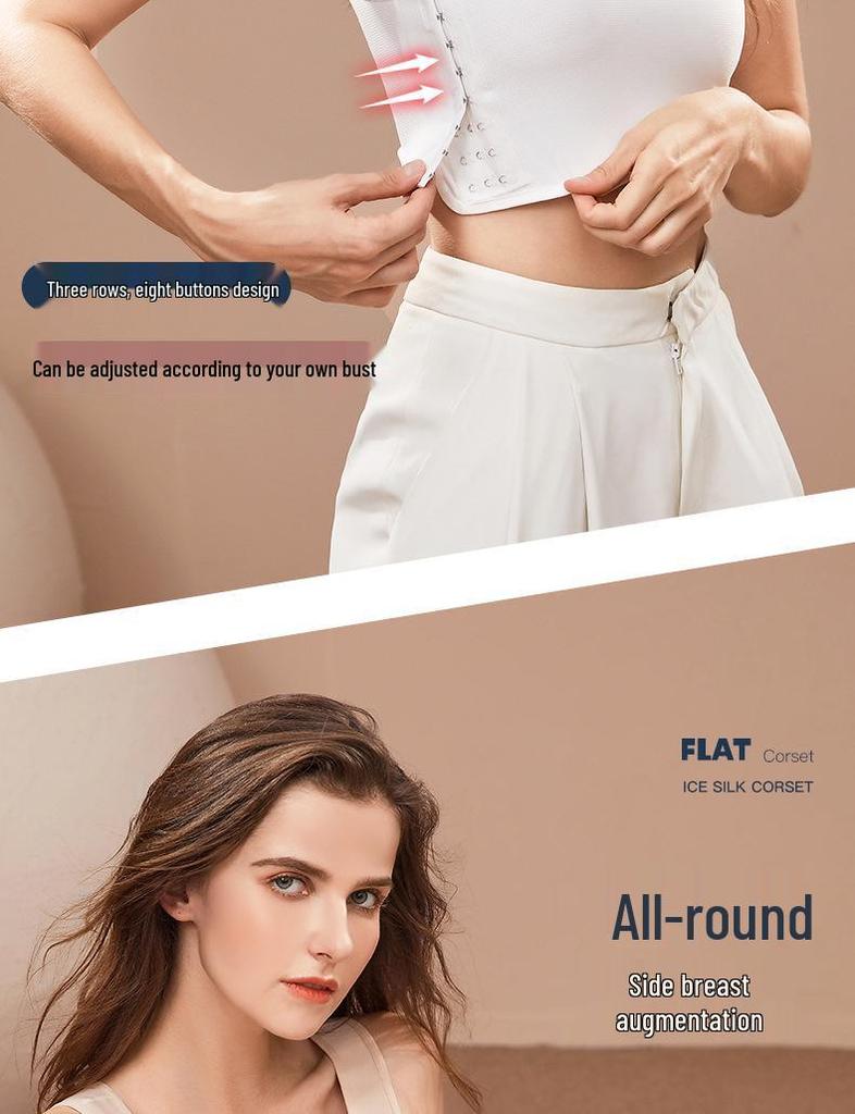 Women's Summer Chest Binding Vest - Minimizes Bust, Anti-Nipple Show, Body Shaping, Sports & Cosplay